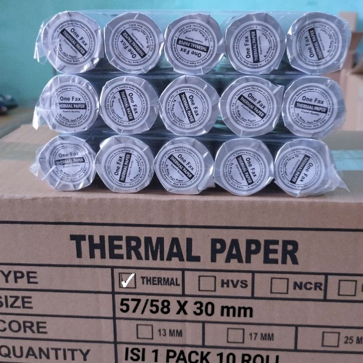 

Grosir Untung Kertas kasir termal 58x3mm paket 1 roll