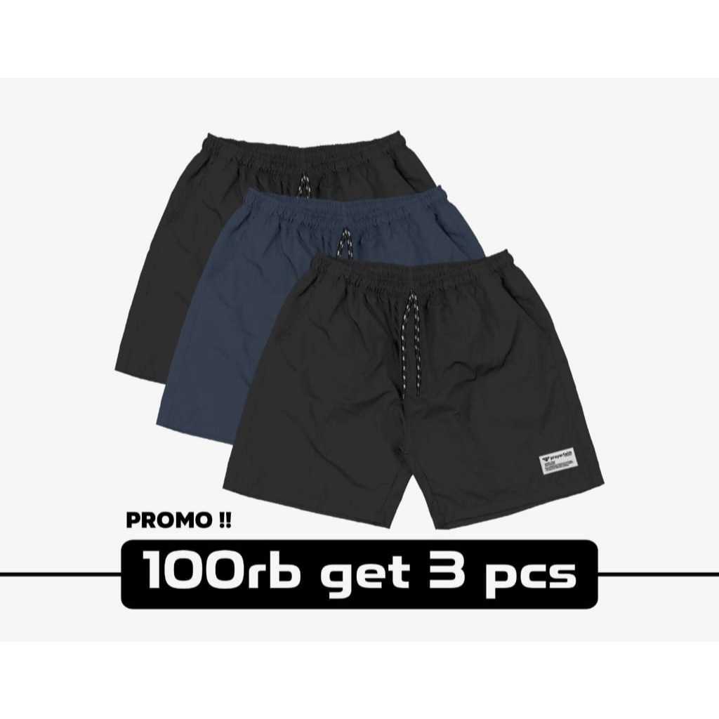 PROMO CELANA PENDEK PRIA  BOARDSHOT 100 DAPAT 3 WARNA RANDOM