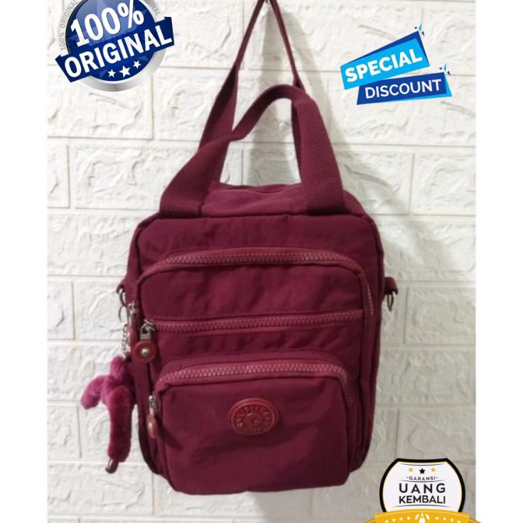 Spesial Terkini  Tas selempang Wanita jingjing ransel Import 3in1 ransel kipling