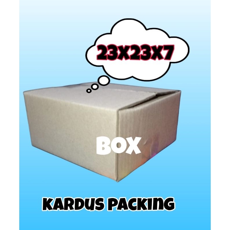 

kardus packing 23x23x7 kartonbox/kardus sedang/kardus mini/kardus sedang