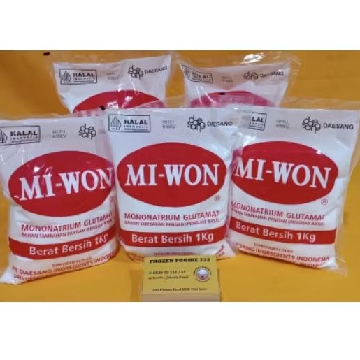 

Micin Miwon / Penyedap Rasa / Vetsin Mi-Won 1 Kg / Seasoning Miwon / Mi-Won 1000 G