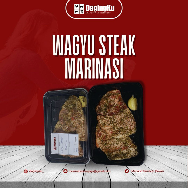 

Wagyu Steak Marinasi 200gr Halal