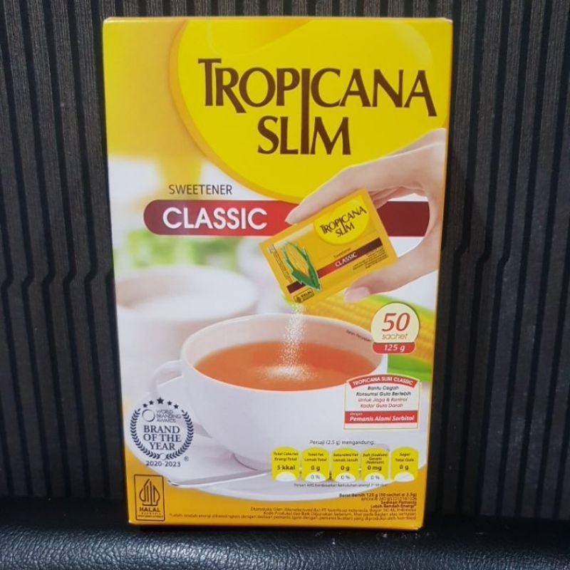 

TropicanaSlimSweetenerClassic(50sachet)