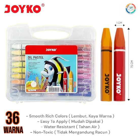 

Joyko Crayon Oil Pastel OP-36S Krayon Minyak 36 Warna