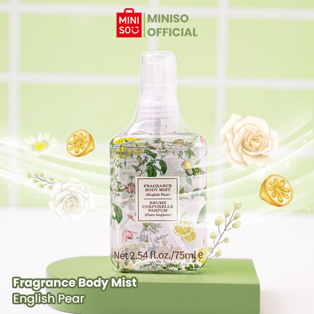 Miniso Body Mist Kabut Tubuh Body Spray Parfum Pria & Wanita Aroma Yang Tahan Lama 100ml / 75 mL