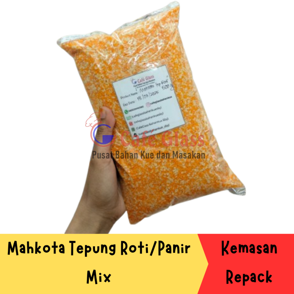 

Mahkota Bread Crumbs/Tepung Panir/Tepung Roti Mix Repack-500Gr