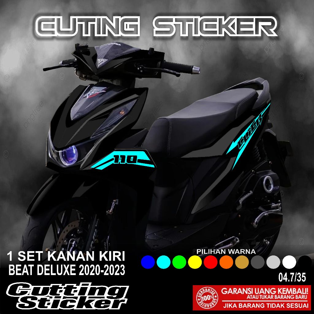0407 Striping Cutting Beat Deluxe 2020 2021 2022 2023  Motif RACING Cutting Sticker Cutting Sticker 