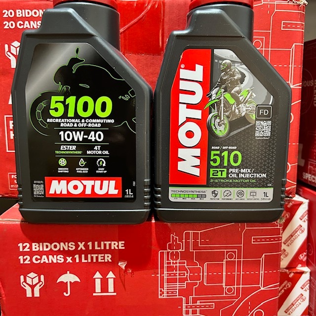 Motul 5100 + 510 2t  Bundle oli mesin dan oli samping spec ninja