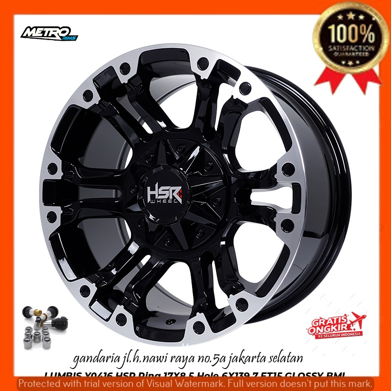 VELG PELEK RACING RALLY STAYLE R17 RING 17 UNTUK MOBIL PAJERO FORTUNER DLL