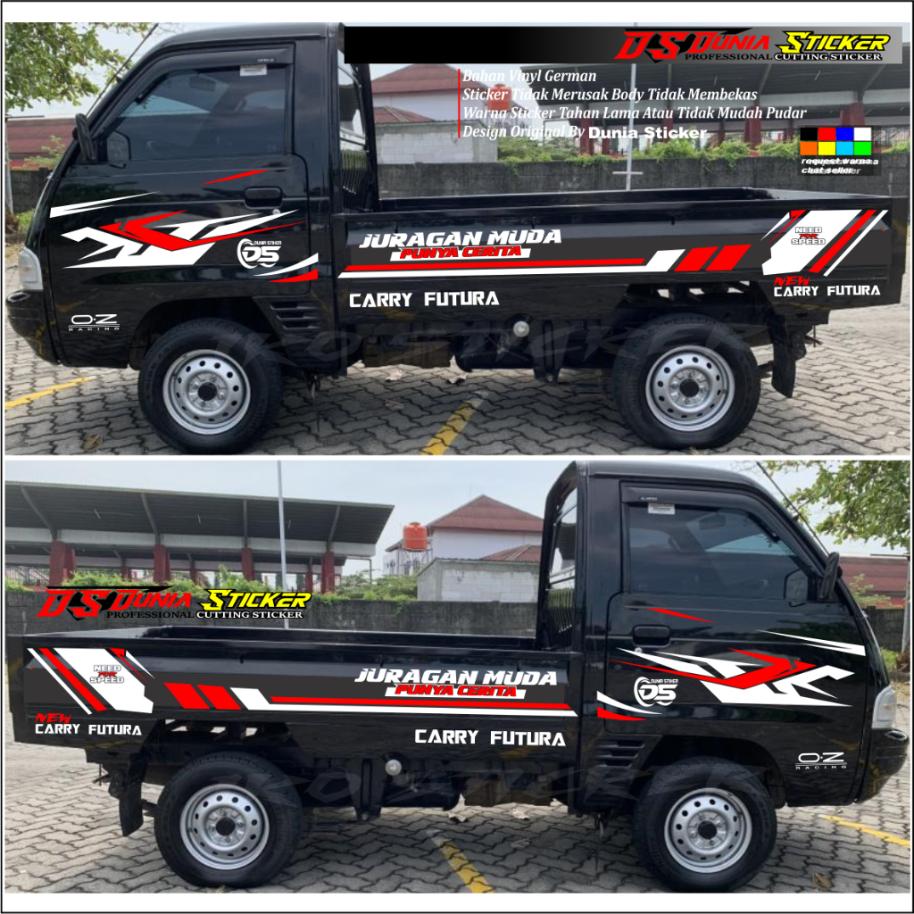 New Sticker Stiker Mobil Pick Up New Carry Futura Sticker Variasi Buat Samping Mobil Pick Up  Tss Ca