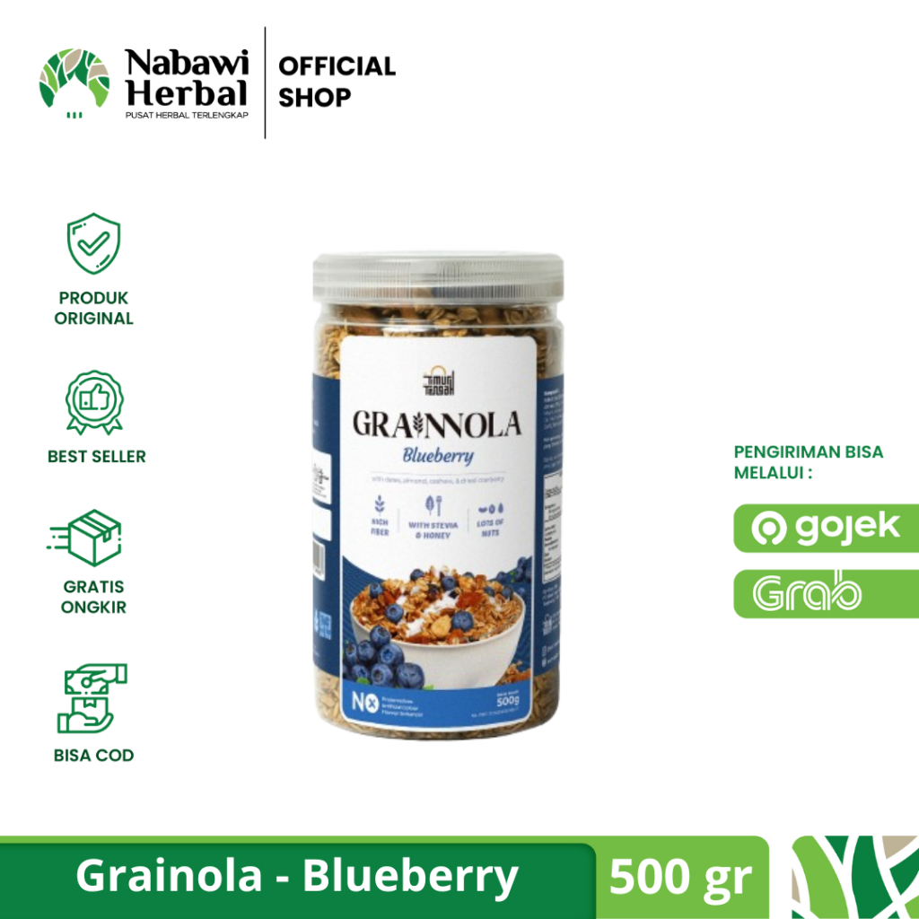 

TIMUR TENGAH - Combo Granola Honey & Blueberry 500gr dan 250gram