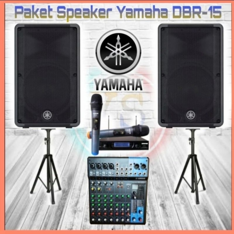 Paket Sound Systeam Karaoke Yamaha DBR 15 dan Mixer Yamaha