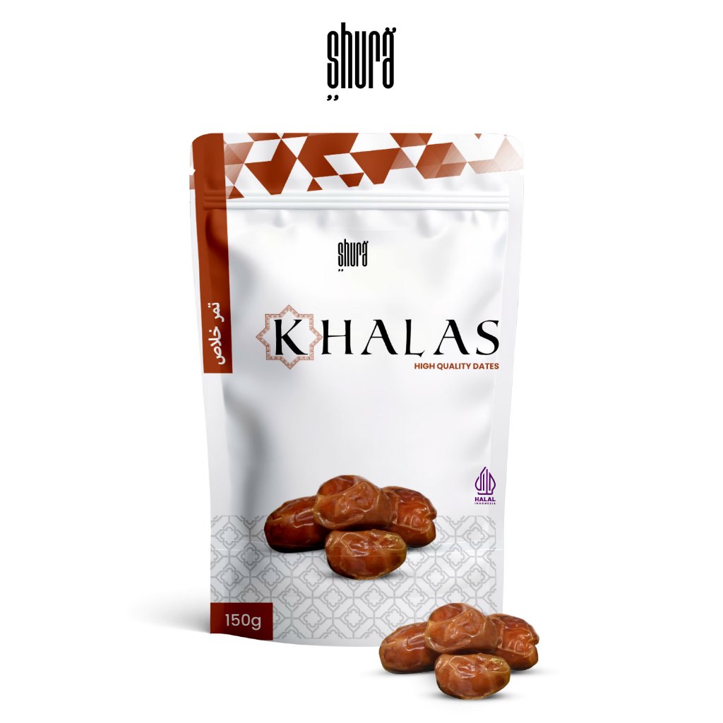 

Shura Kurma Khalas 150gr Premium Original High Quality Oleh Oleh Haji