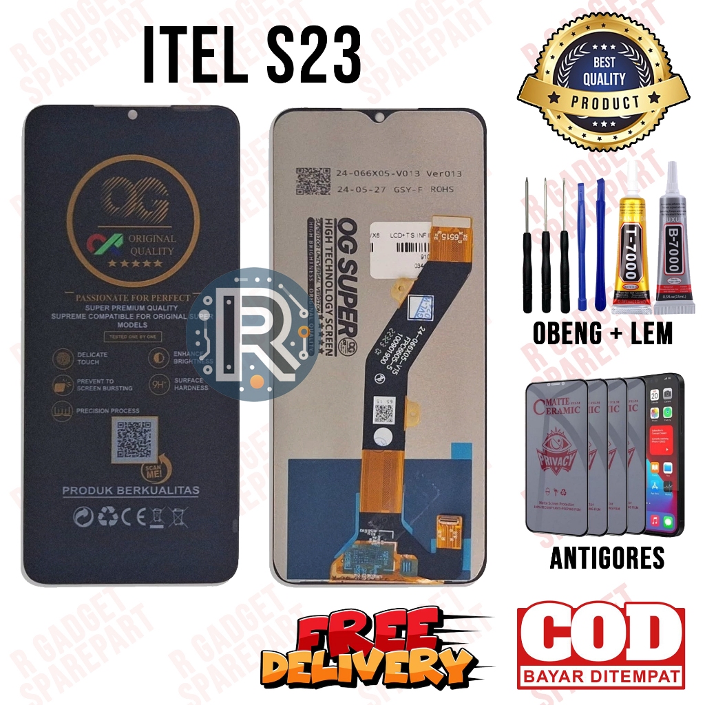 Lcd Touchscreen ITEL S23 Original Oem Lcd ITEL S23 Fullset