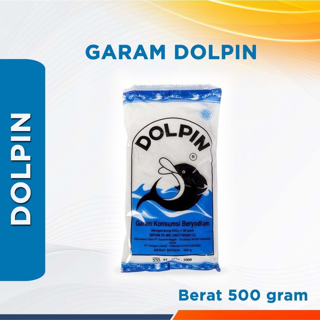 

Garam Dolpin 500gr / Garam Dapur Konsumsi Beryodium / Yodium