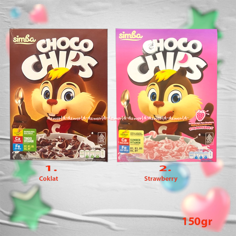 

Simba Choco Chip 150gr Rasa Chocolate Strawberry Makanan Seral Rasa Coklat Cereal Tinggi Vitamin Cokelat Untuk Anak Stroberi Coco Cips Chip