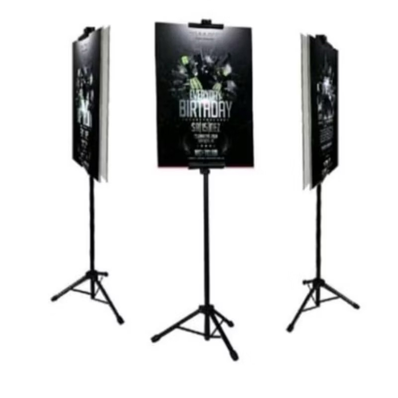 tripod banner 2 sisi