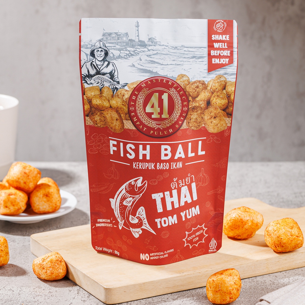

Kerupuk Bakso Ikan - Fish Ball Thai Tom Yum