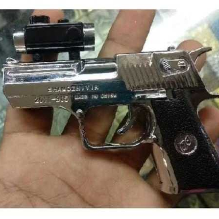 Korek Api Bara Model Pistol Plus Laser Korek Pistol Unik