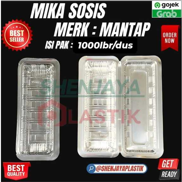 MIKA SOSIS,MIKA TRAY SOSIS,TEMPAT SOSIS | MERK MANTAP | ISI 1000PCS/DUS