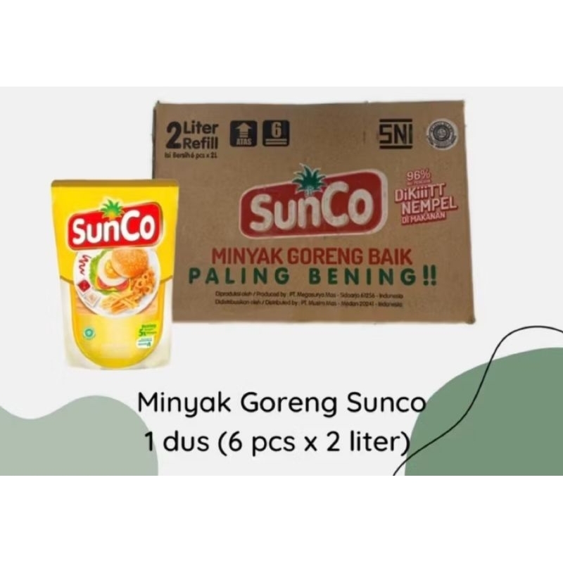 

Minyak goreng Sunco 1liter&2liter satuan/karton