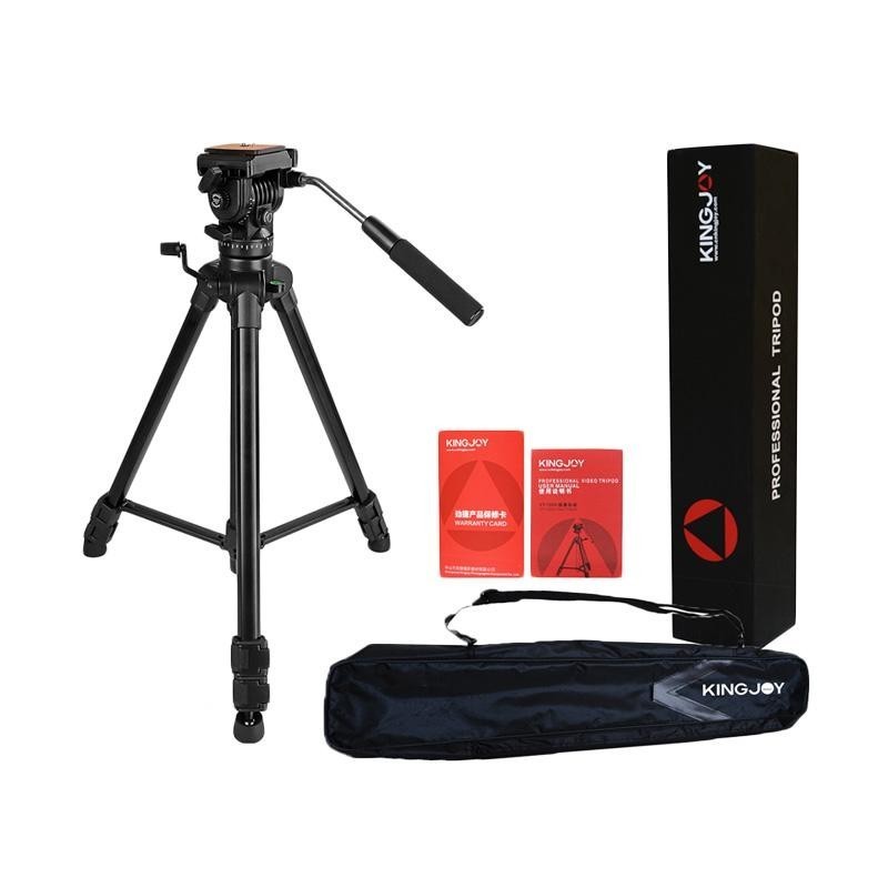 Tripod KINGJOY VT-1500 Fluidhead Profesional Tripod video kamera