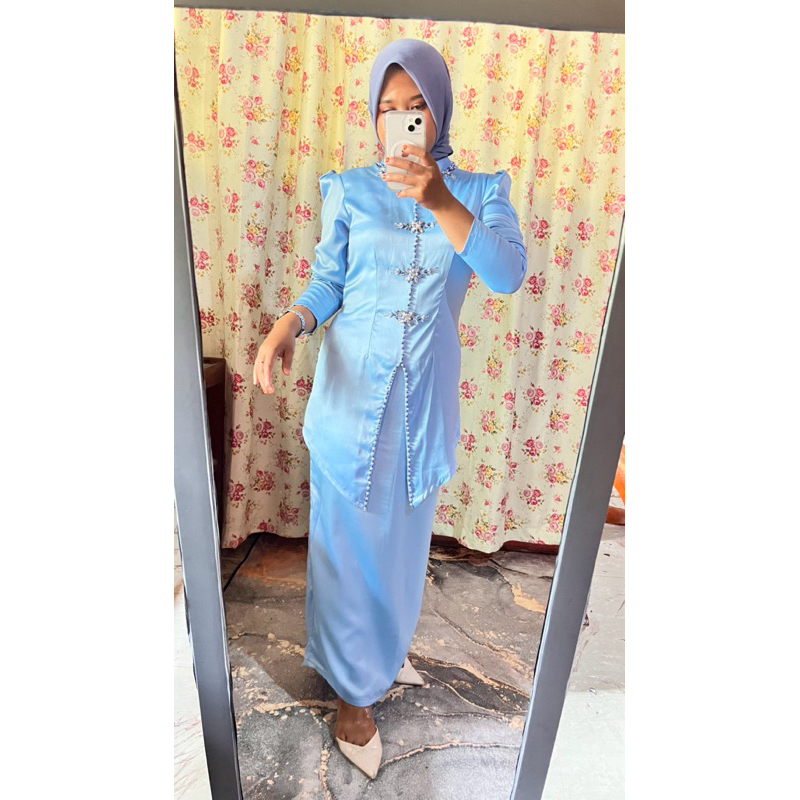 Velicia Set Kurung Melayu/Baju Kurung Melayu/Kurung Malaysia/Baju Set Rok Kurung Melayu/Baju Malaysi