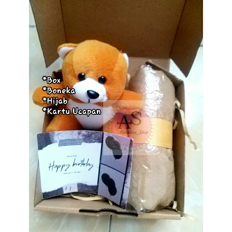 

HampersHijabBonekaMurah/KadoUlangTahunPacar/HadiahSahabat/KadoWisuda/GiftBoxValentine