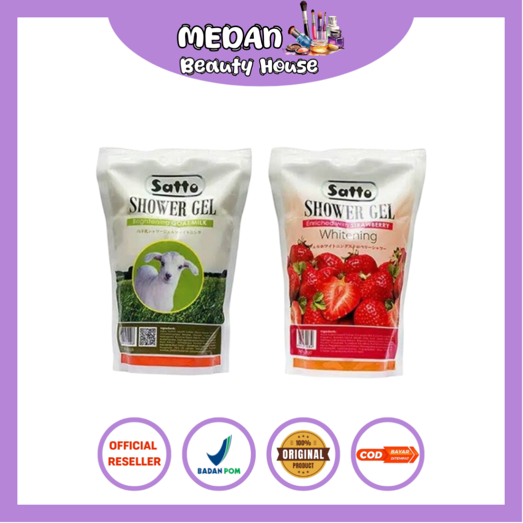 REFILL Satto Shower Gel Brightening Goat Milk (500 ml)