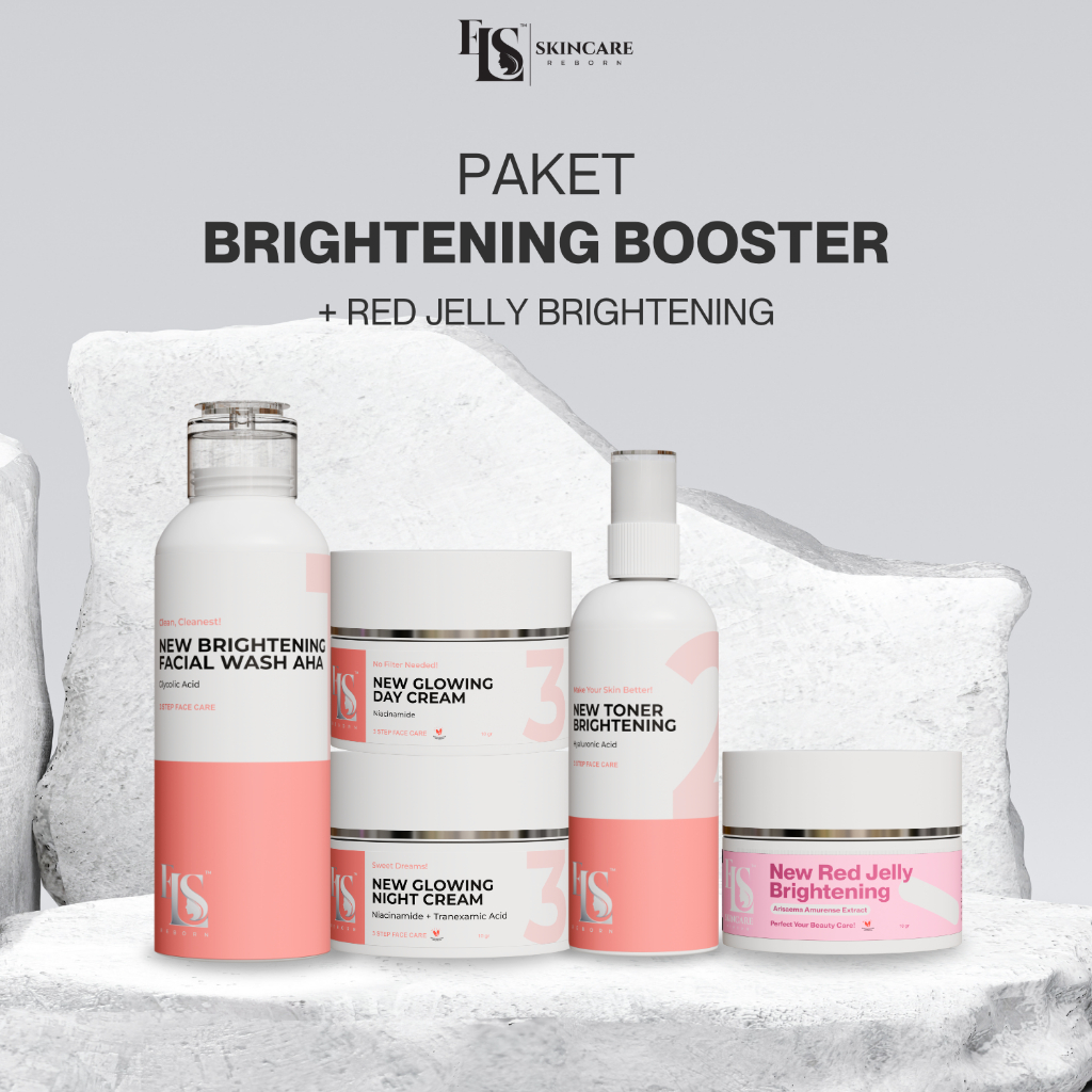LS SKINCARE GLOWING KIT SUPER HEMAT BUDNLING BOOSTER WITH RED JELY (ELSTM)