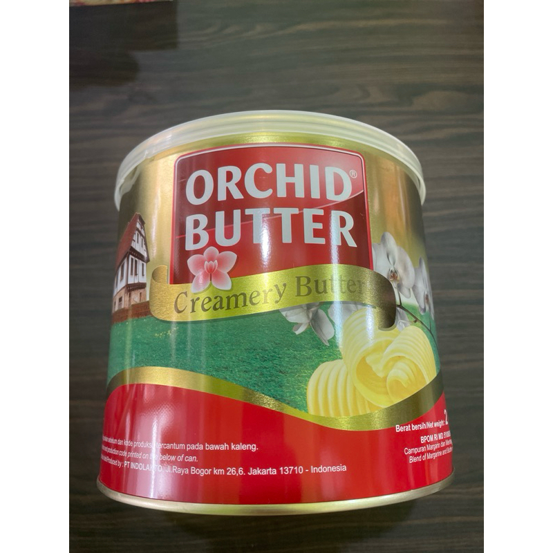 

orchid butter | butter blend salted | kemasan kaleng 2kg