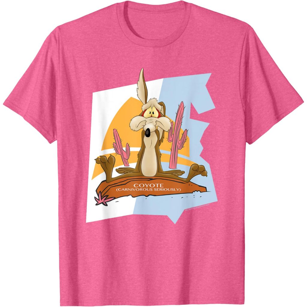 Baju Kaos Anak Looney Tunes Wile E. Coyote T-Shirt Pakaian Atasan Fashion Laki Cowok Cewek Pria Wani