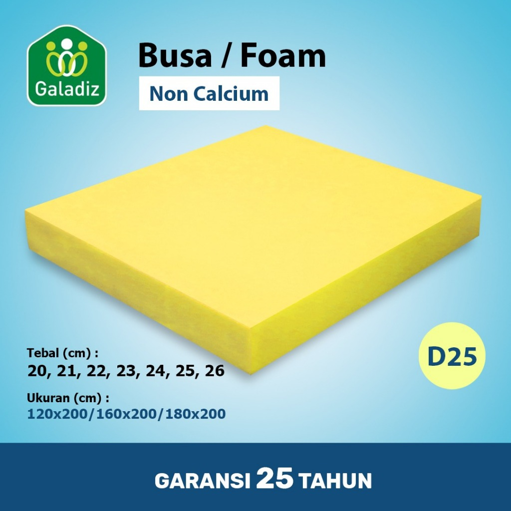 BUSA LEMBARAN (DENSITY 25)  BUSA KUNING ( TEBAL 20 CM - 26 CM )