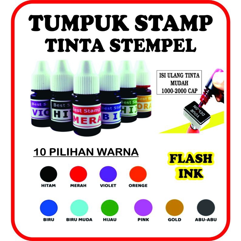 

Tinta Refill tinta isi ulang stempel flash harga termurah kualitas premium