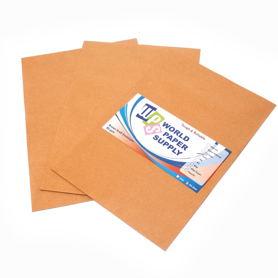 

KODE 7DENK WPS Amplop Coklat Ukuran Folio 235 x 345 cm 1 Pack