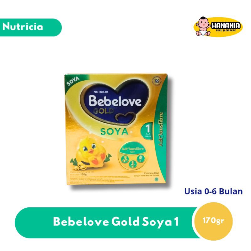 Nutricia Bebelove Gold Soya 1 0-6bulan 170gr