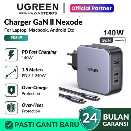 UGREEN Charger GAN 140W PD Type C to Type C FAST Charging 90549 140W