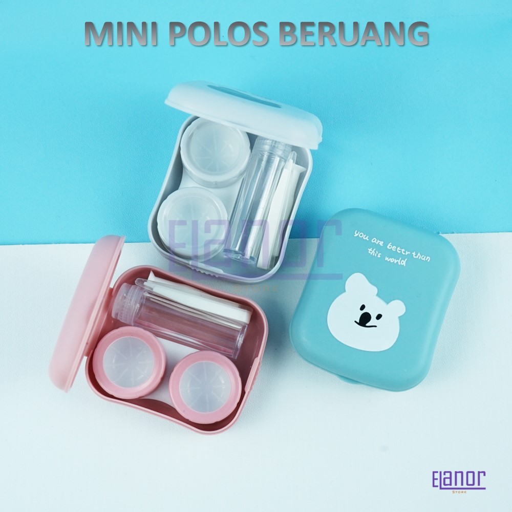 TEMPAT SOFTLENS MINI POLOS BERUANG / KOTAK SOFLENS PENYIMPANAN SOFLEN