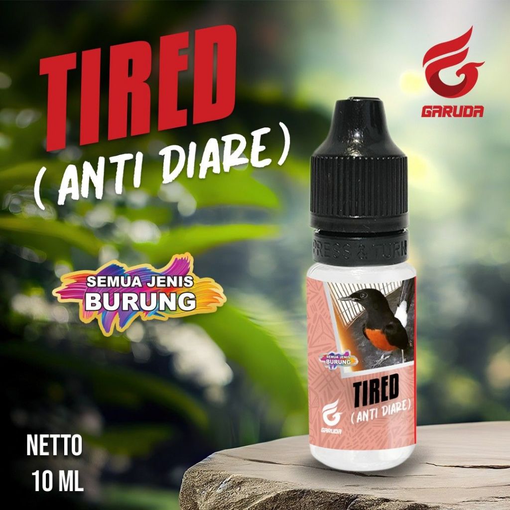 OBAT BURUNG DIARE | OBAT MENCRET | OBAT BERAK CAIR  BURUNG| TIRED (ANTI DIARE) 10 ML