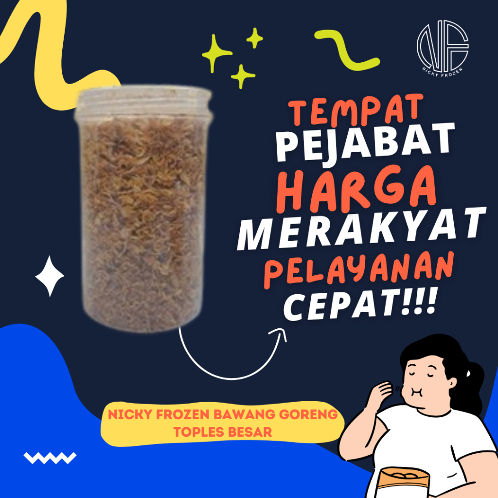 

NICKY FROZEN BAWANG GORENG TOPLES 200 GR / 65 GR