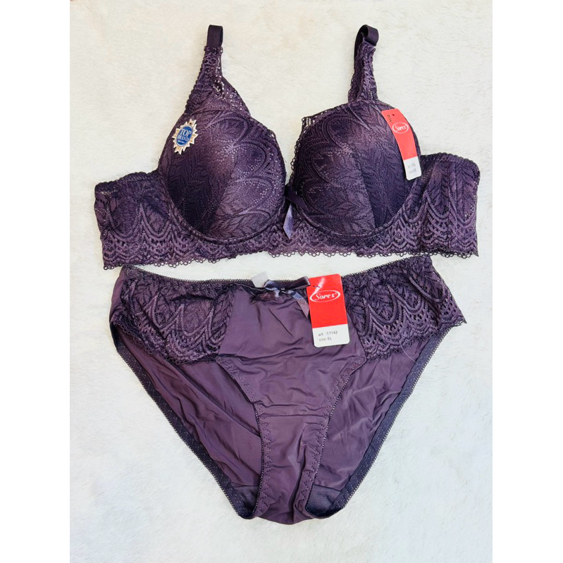 Bh set cup b Bra set + cd SOREX 17142 pakai kawat dan busa sedang