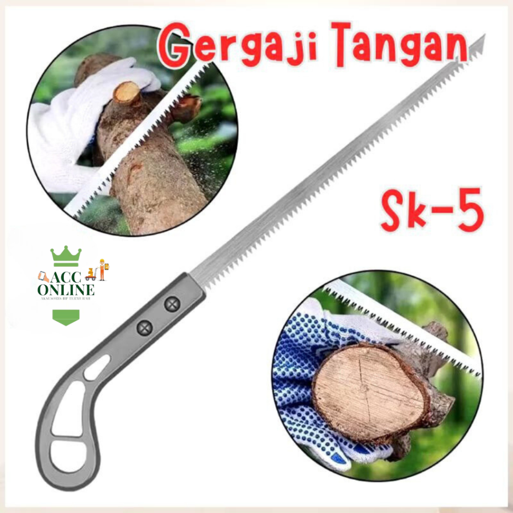 Gergaji Tangan SK-5 Gergaji Kayu Gagang Tajam gergaji sk5 gergaji pipa tajam kecil pisau potong gerg