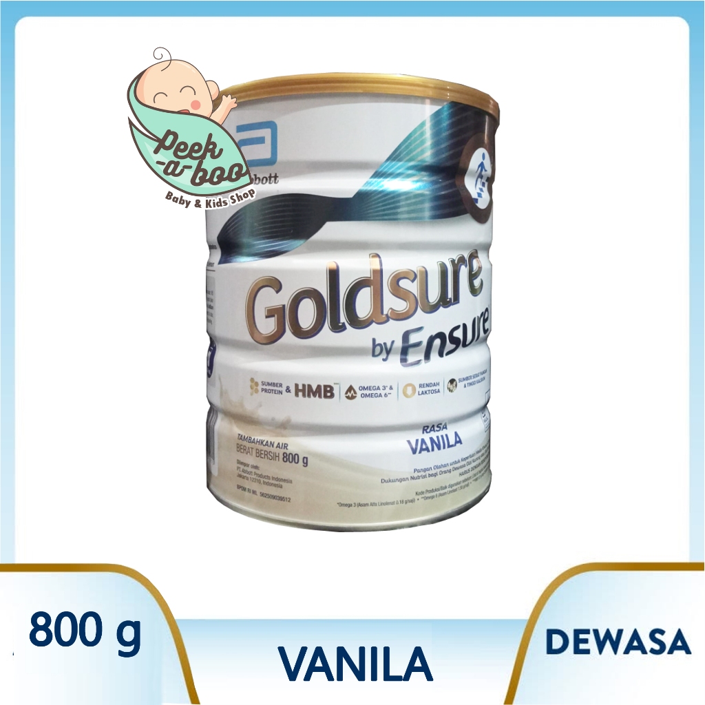 

GOLDSURE BY ENSURE VANILA 800GR 380GR SUSU NUTRISI DEWASA