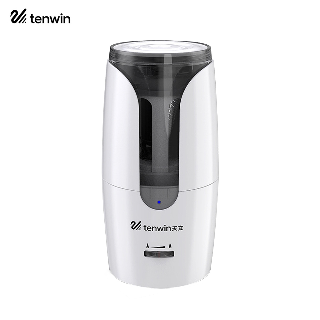 

tenwin Automatic Electric Pencil Sharpener Heavy-Duty Helical Blade to Fast Sharpen Adjustable Sharpness for 6-12mm Pencil for Students Artists Home School Office Supplies