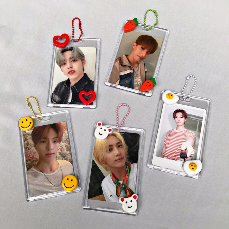 (Beli 3 gratis 1) Handmade acrylic Cahol / Photocard Holder acrylic deco 3D clay