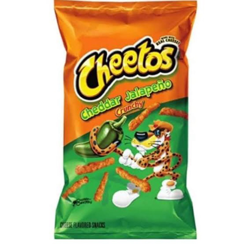 

Cheetos Cheddar Jalapeno Crunchy 8OZ