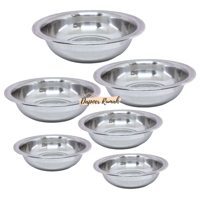 Baskom Homelux Ukuran 30 32 34 36 Cm/Baskom Stainless/Baskom Besar