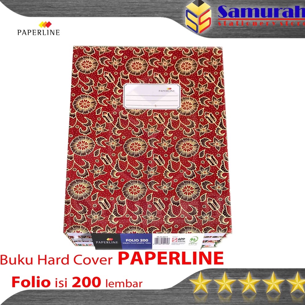 

KODE DCRZC Buku Hard Cover Paperline Folio isi 2 lembar Buku Akutansi PPL F4 Catatan laporan Tebal