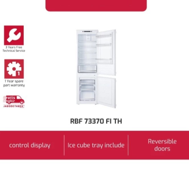 Kulkas Tanam Built-in Refrigerator TEKA RBF73370FITH