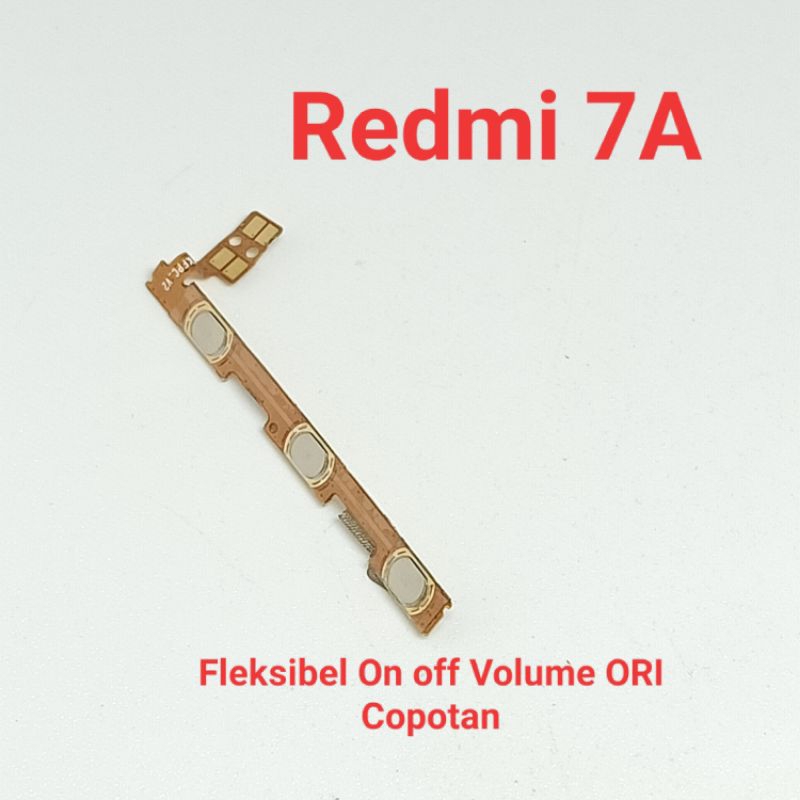 Fleksibel Flexible On Off Volume Xiaomi Redmi 7a Second Ori Copotan